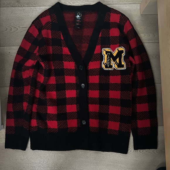 Forever 21 x Disney Mickey Mouse Checkered Cardigan - Picture 3 of 6